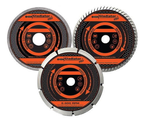 Disco diama D180  d22 segment ENERGY/GLADIATOR/NEO DDS180/1 nº