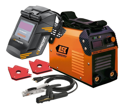 Soldadora Inverter   120A 220V @60% + 2 escuadras + maletín MEGAIRON140-9 LUSQTOFF